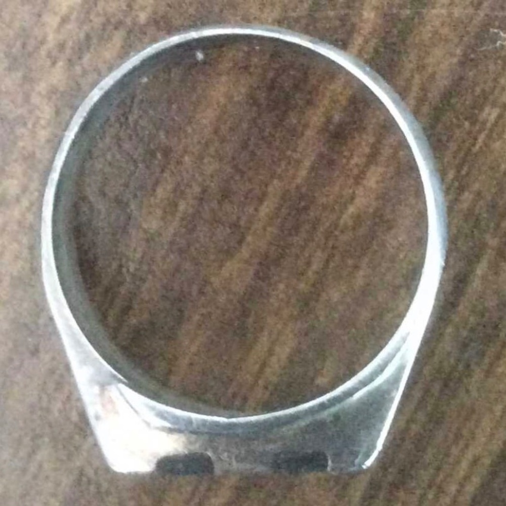 Abalone Inlay Silver Ring Size 7 - Picture 3 of 3
